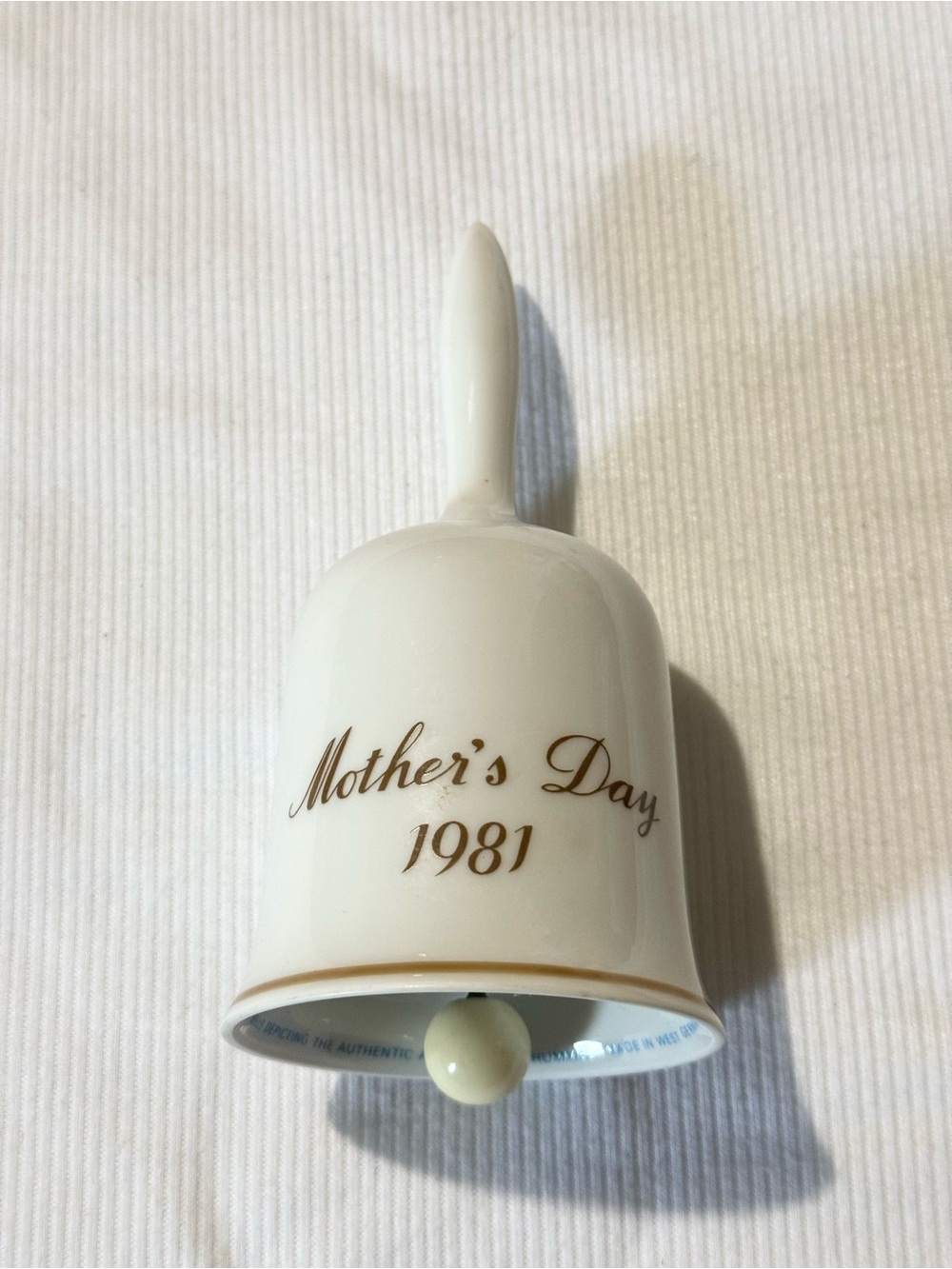 Vintage Porcelain 1981 Schmid Berta Hummel Mother’s Day Bell